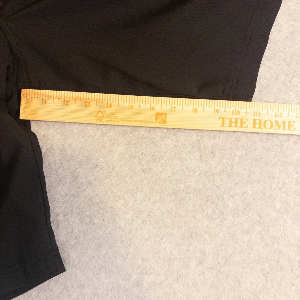 Lee Mens Black Cargo Shorts Size 42 Solid Casual Outdoor Utility Pockets
